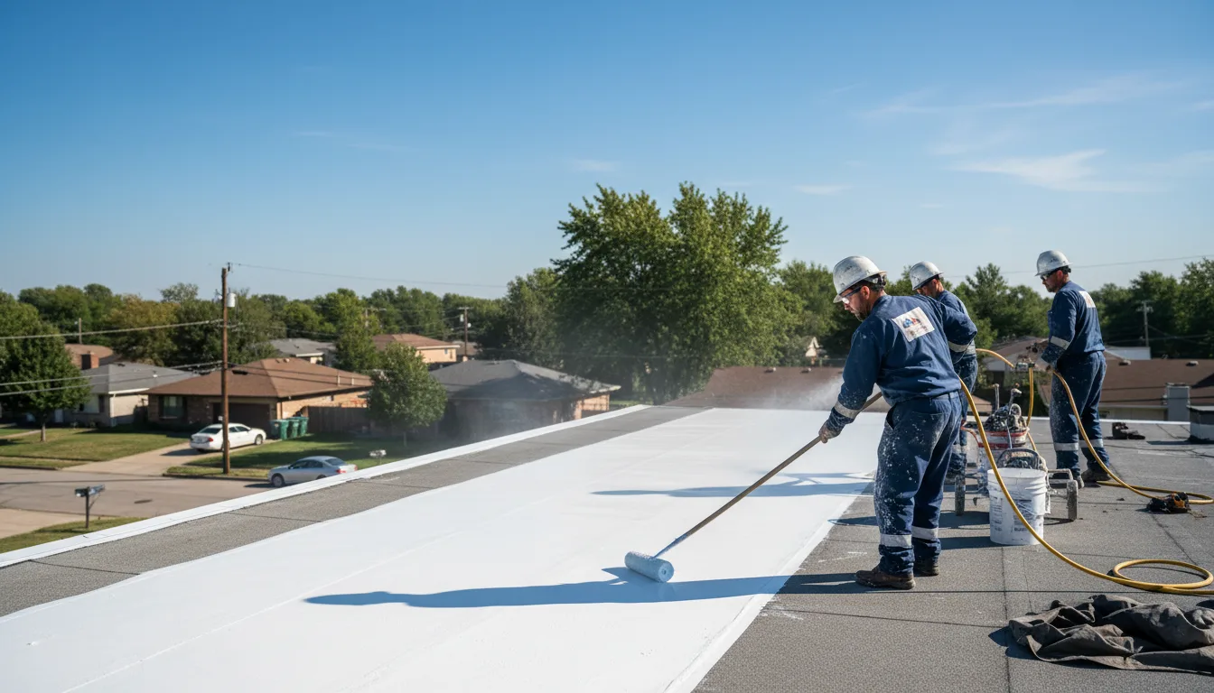 Commercial roof coating in Briscoe, TX near me